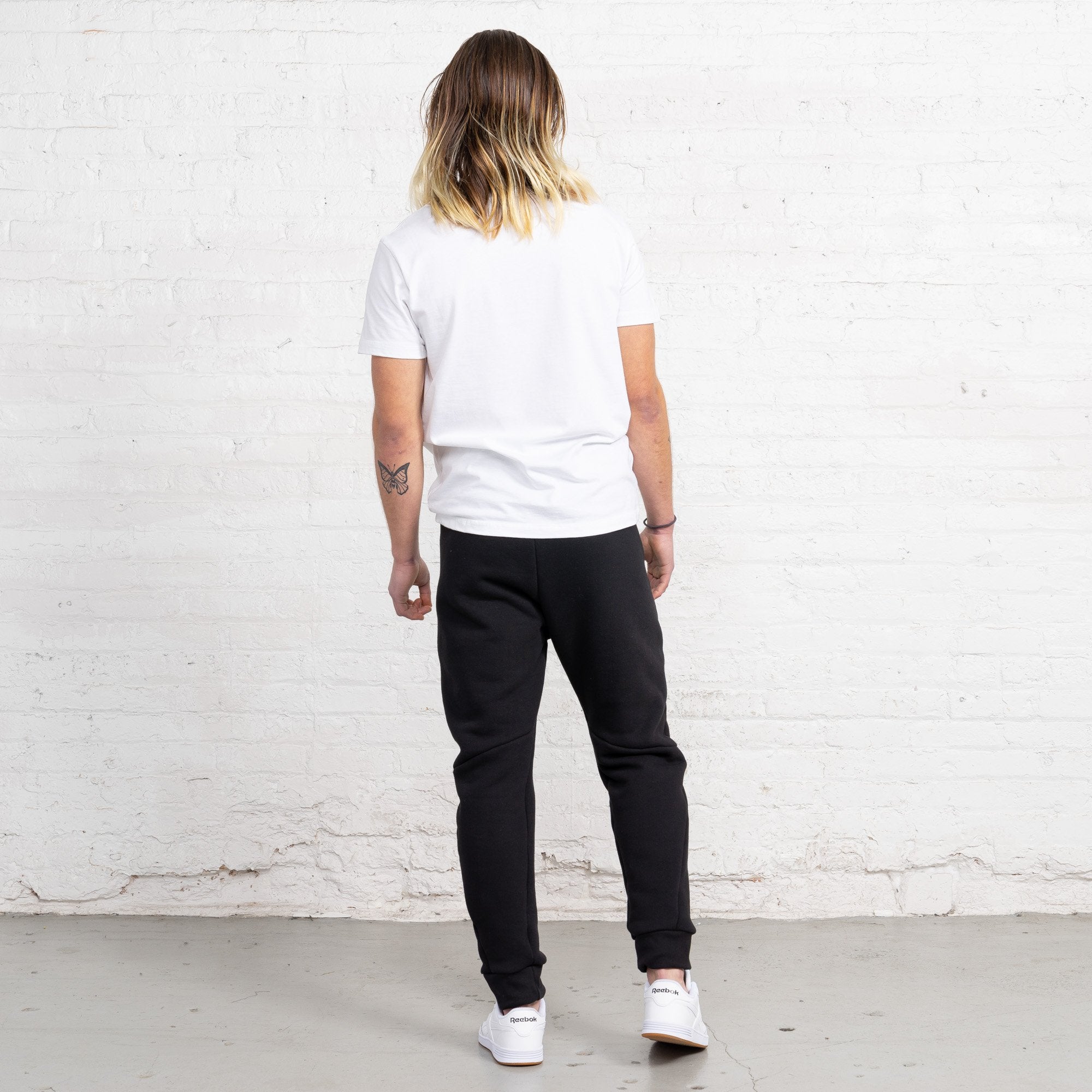 Color:Black 3 Thread Fleece Men's Sweatpants New