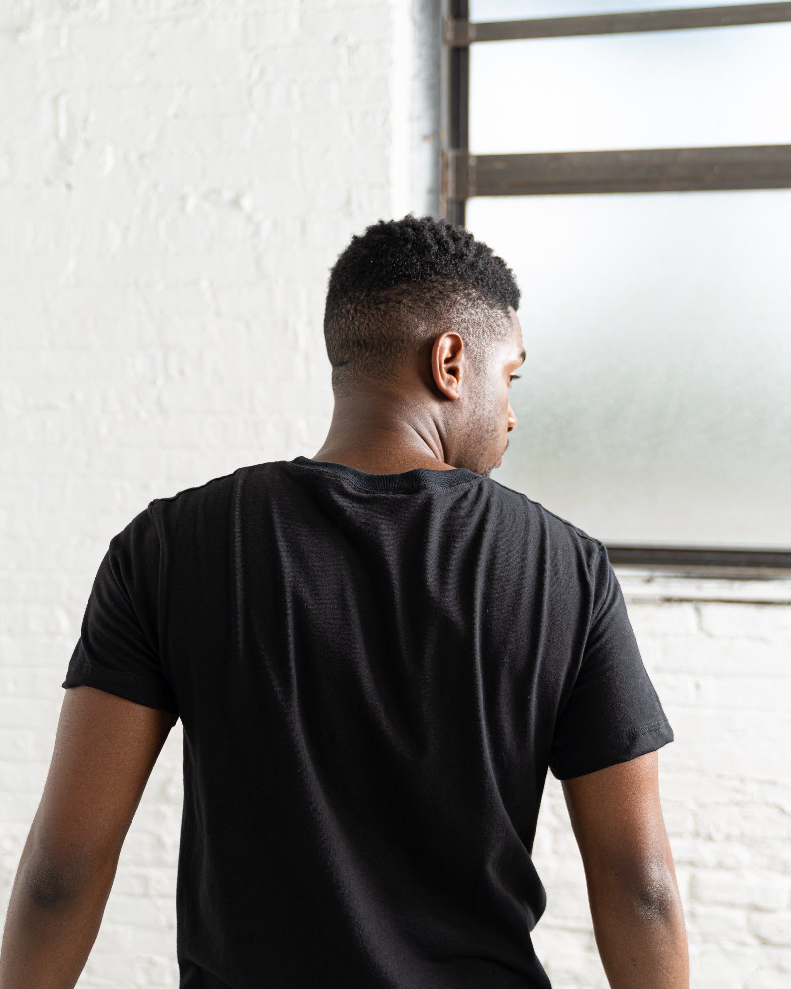 classic Color:Black combed cotton men's t-shirts