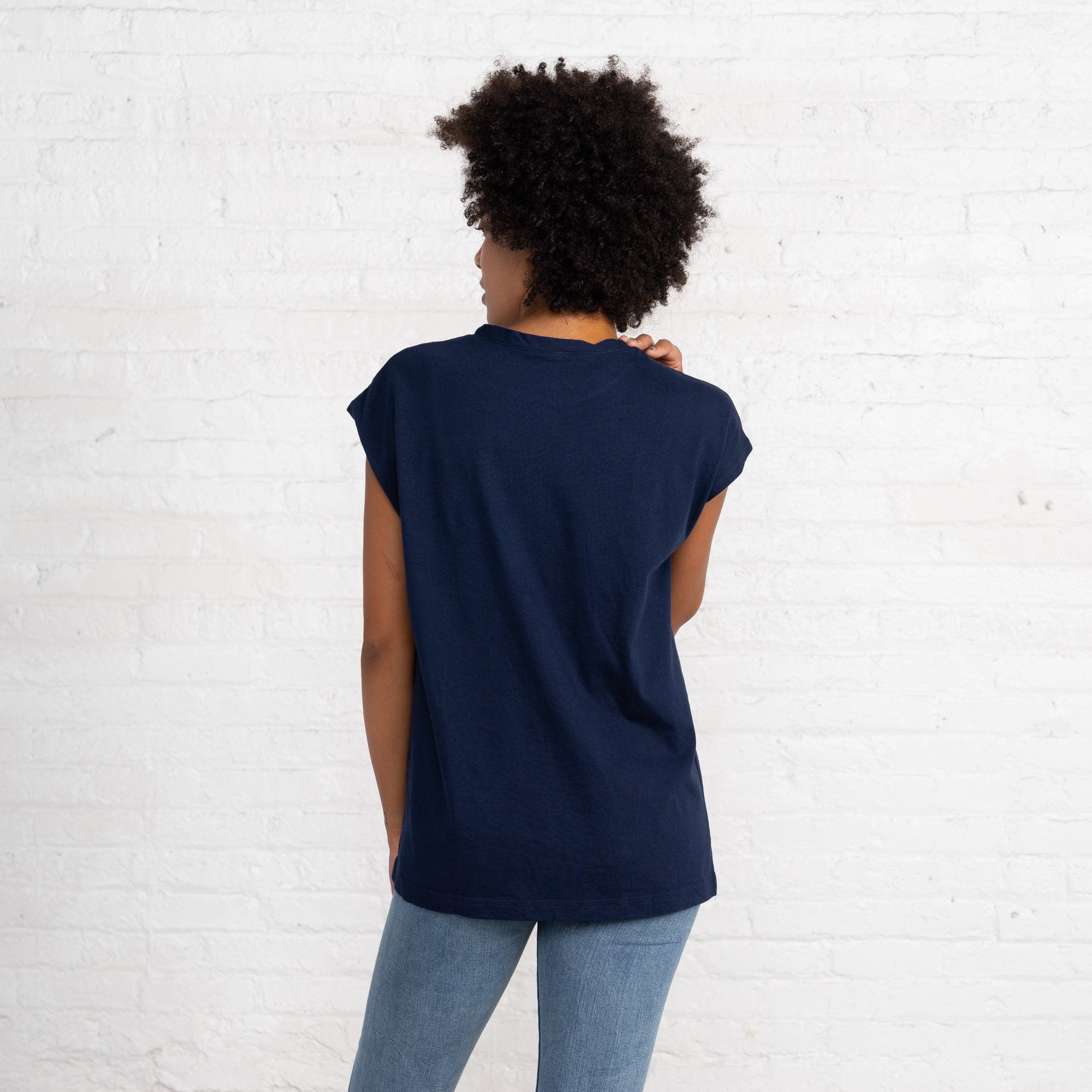 Dolman T Color:Navy Combed Cotton New T-shirts Women's T-shirts