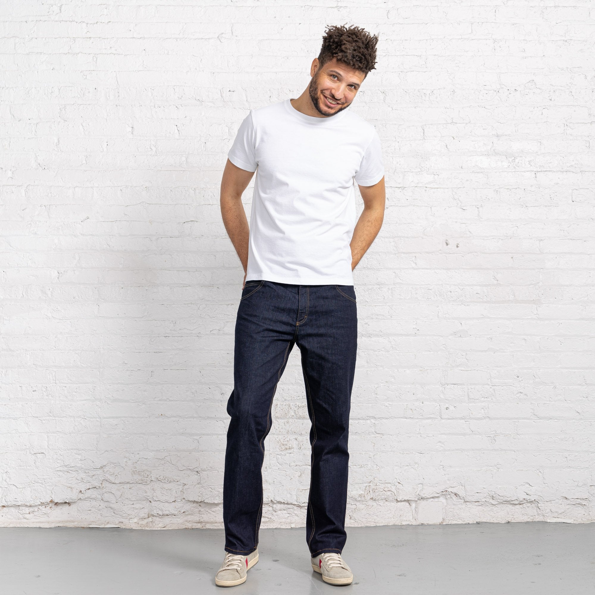 Relaxed Fit Dark Dark 10oz Stretch Denim