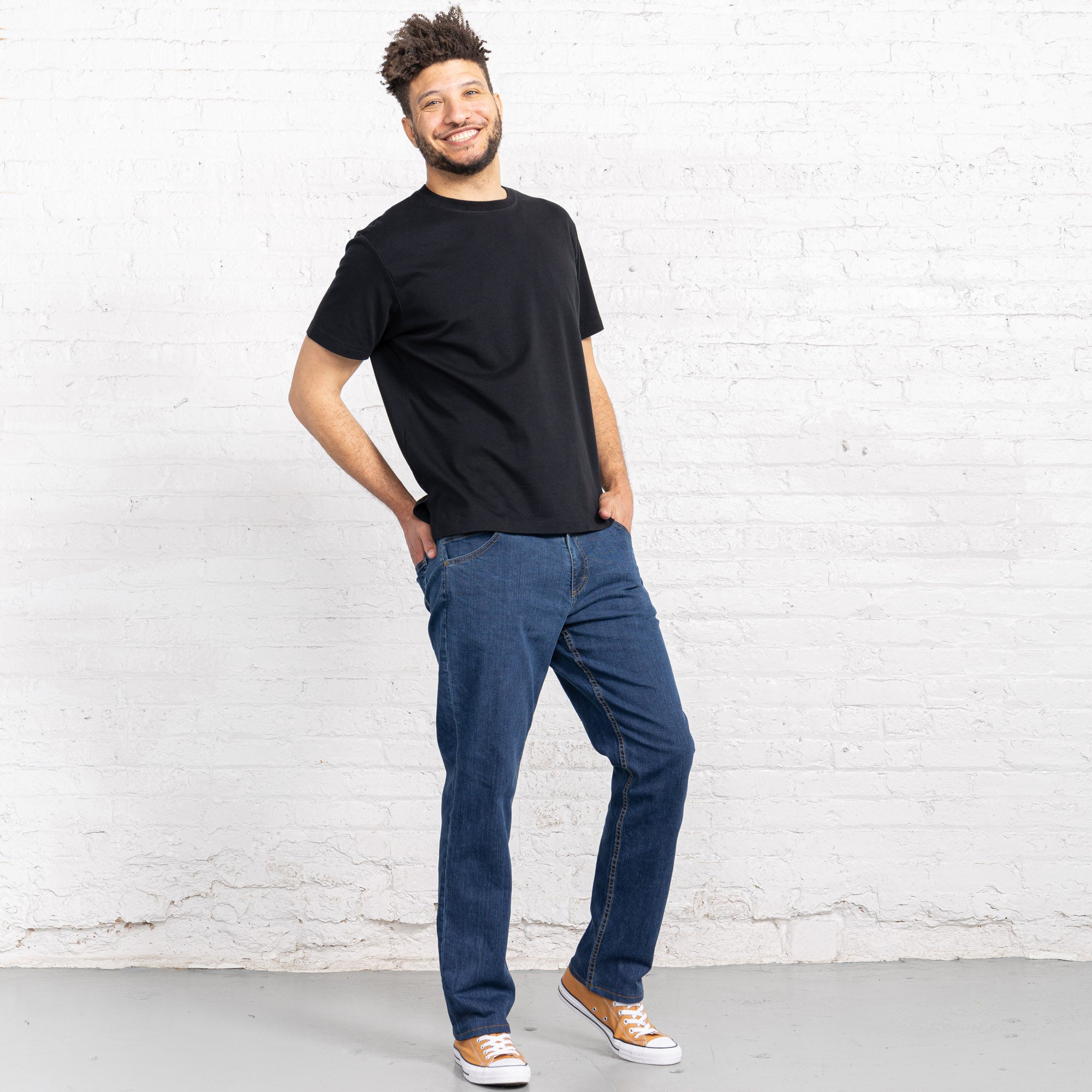 Relaxed Fit Medium Stretch Denim