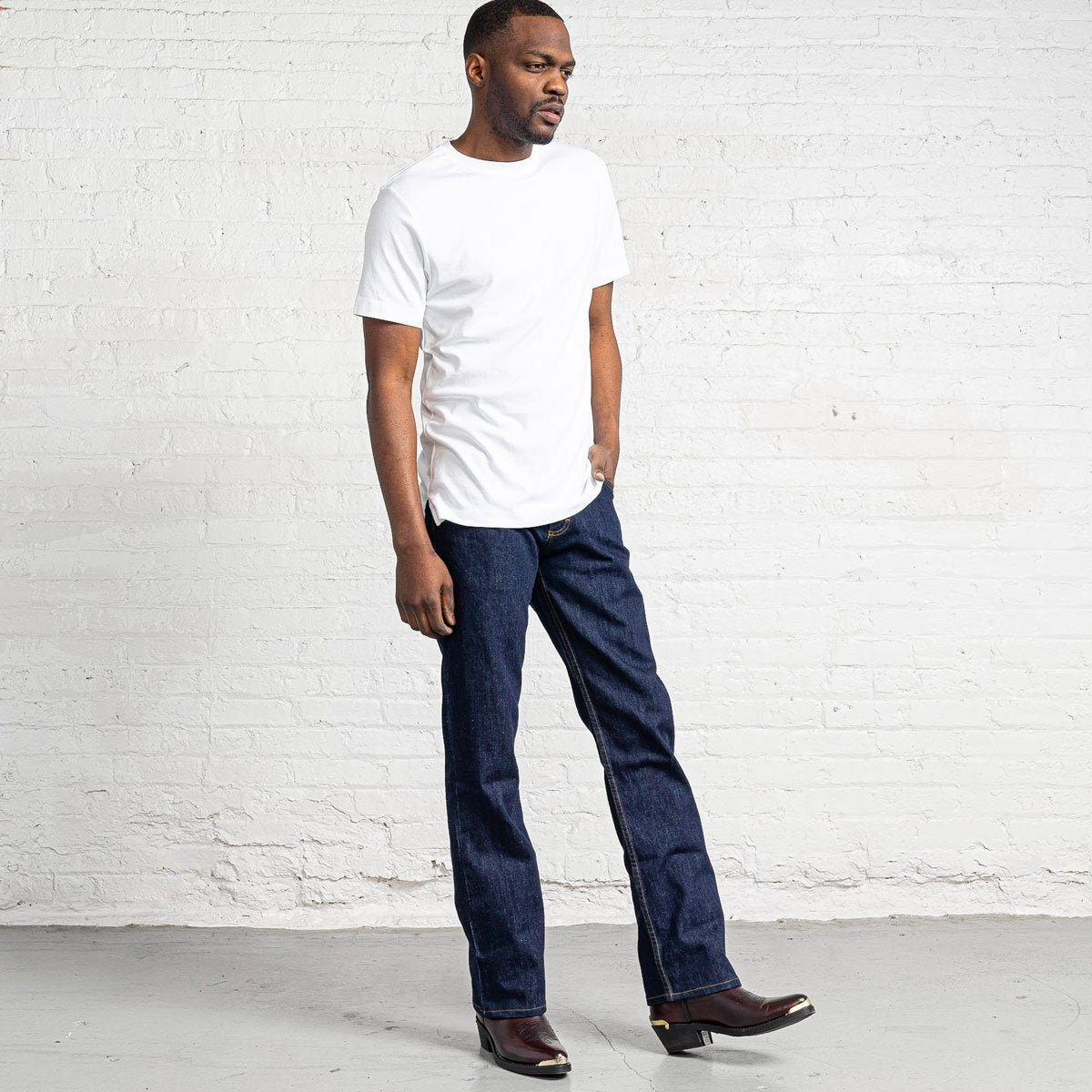 100% Cotton Boot Cut Dark Wash