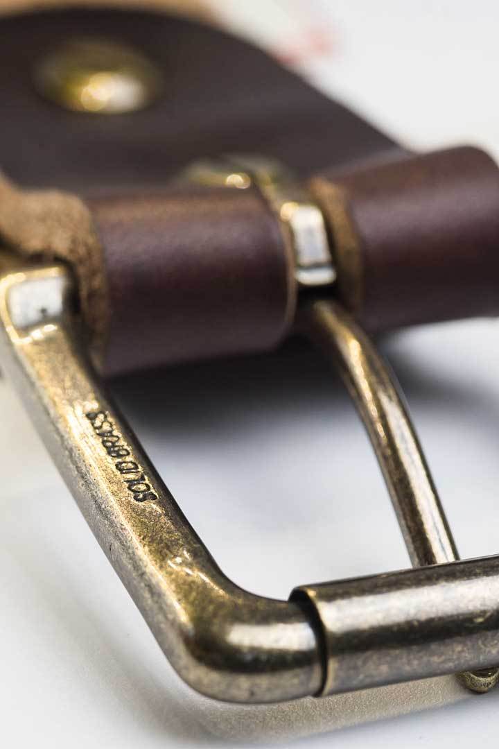 #3: Dark Havana Brown Leather Belt