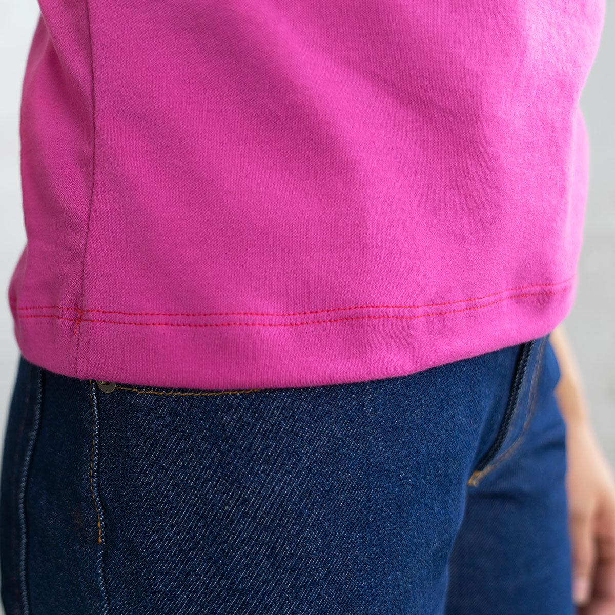 Sleeveless Crop - Magenta Supima