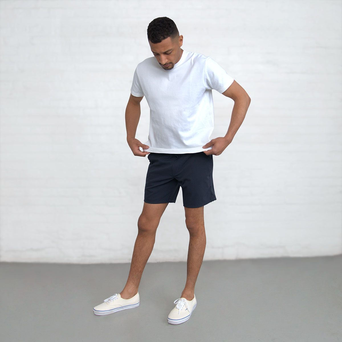Tailored Technical Shorts - Navy