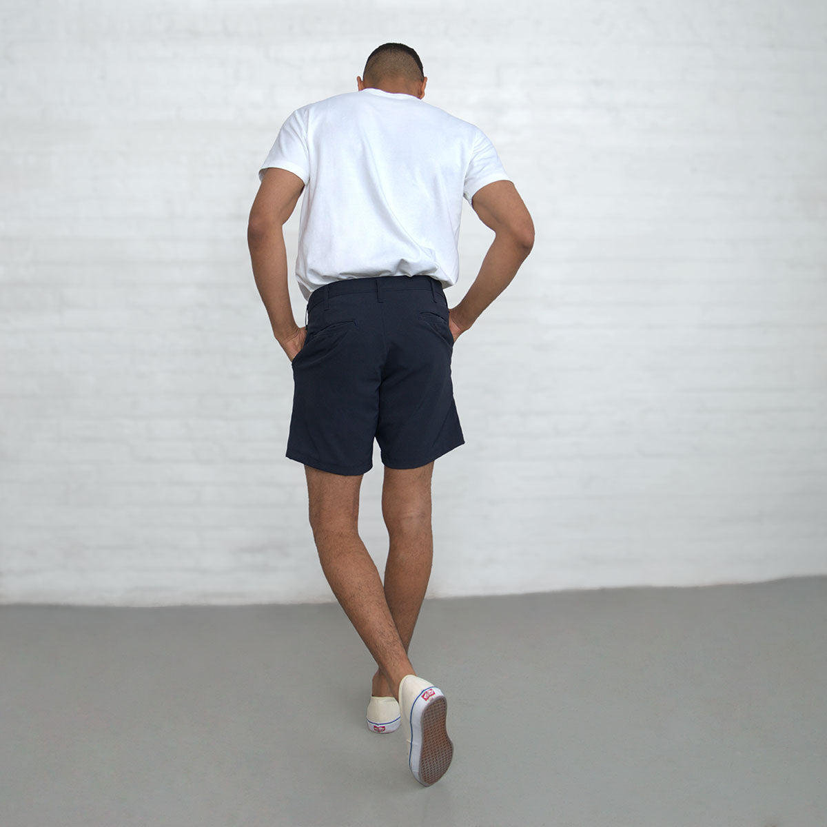 Tailored Technical Shorts - Navy