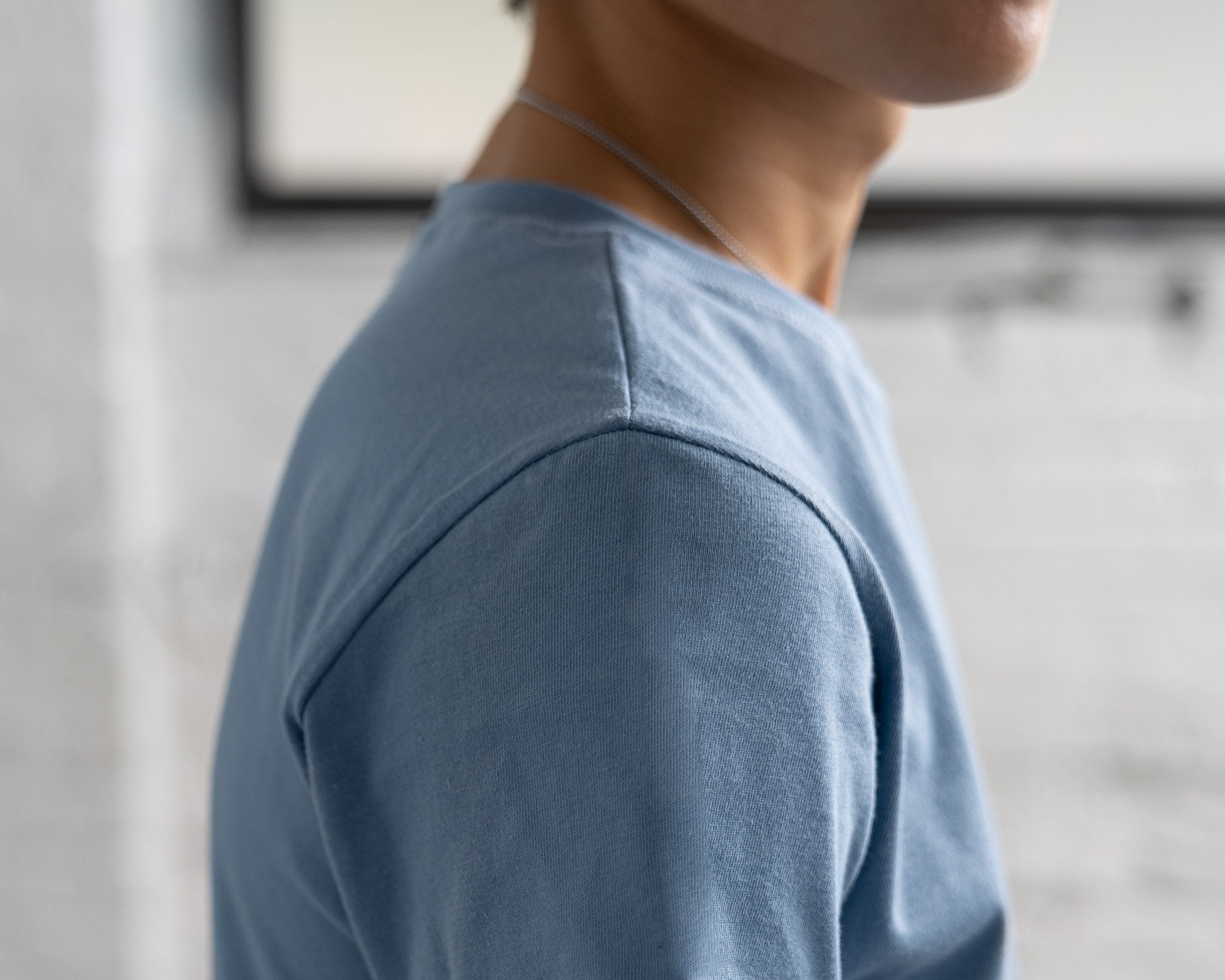 Fitted Color:Light Blue Combed Cotton Men’s T-shirts