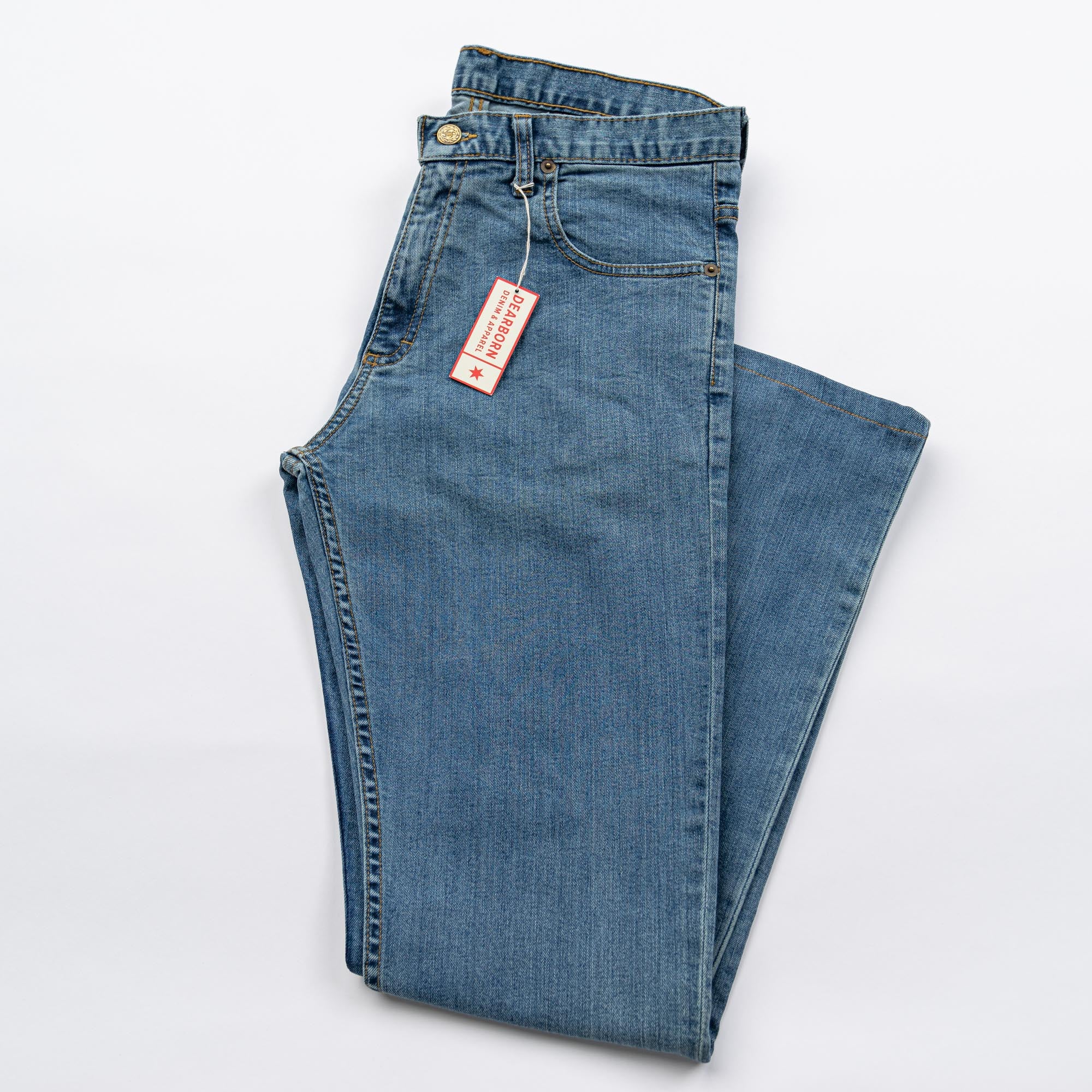 Boot Cut Light Stretch Denim Jeans Men's Jeans