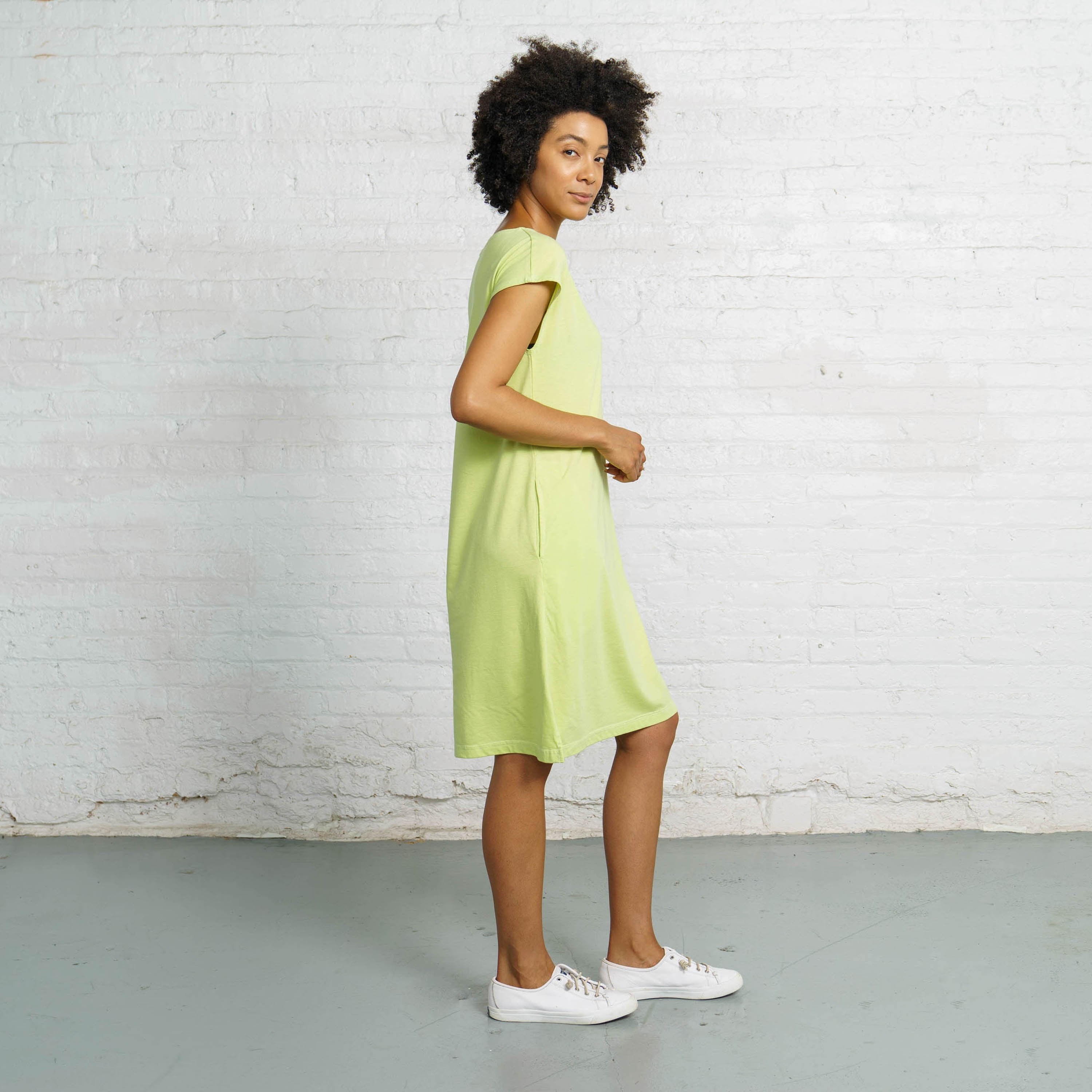 Color:Light Green Sustainable Dress