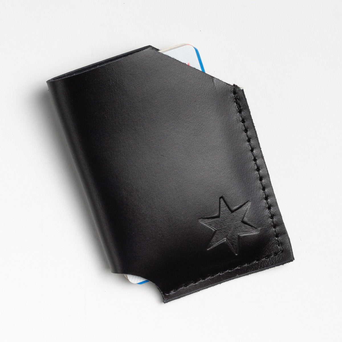 Black Leather Card Holder