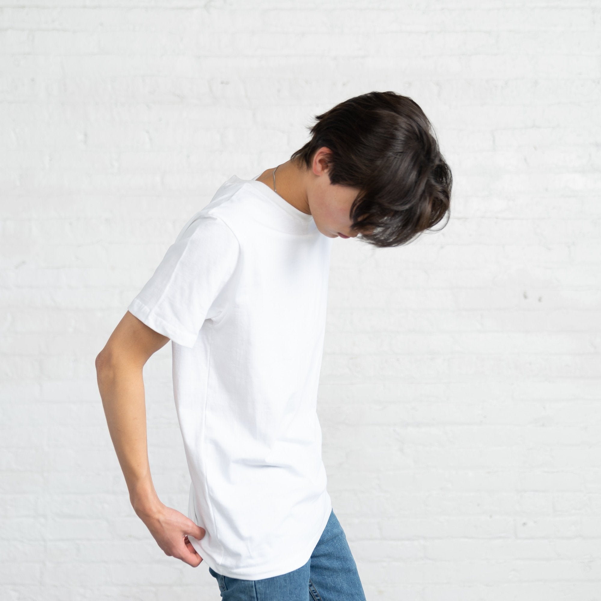 Fitted Color:White Combed Cotton Men’s T-shirts