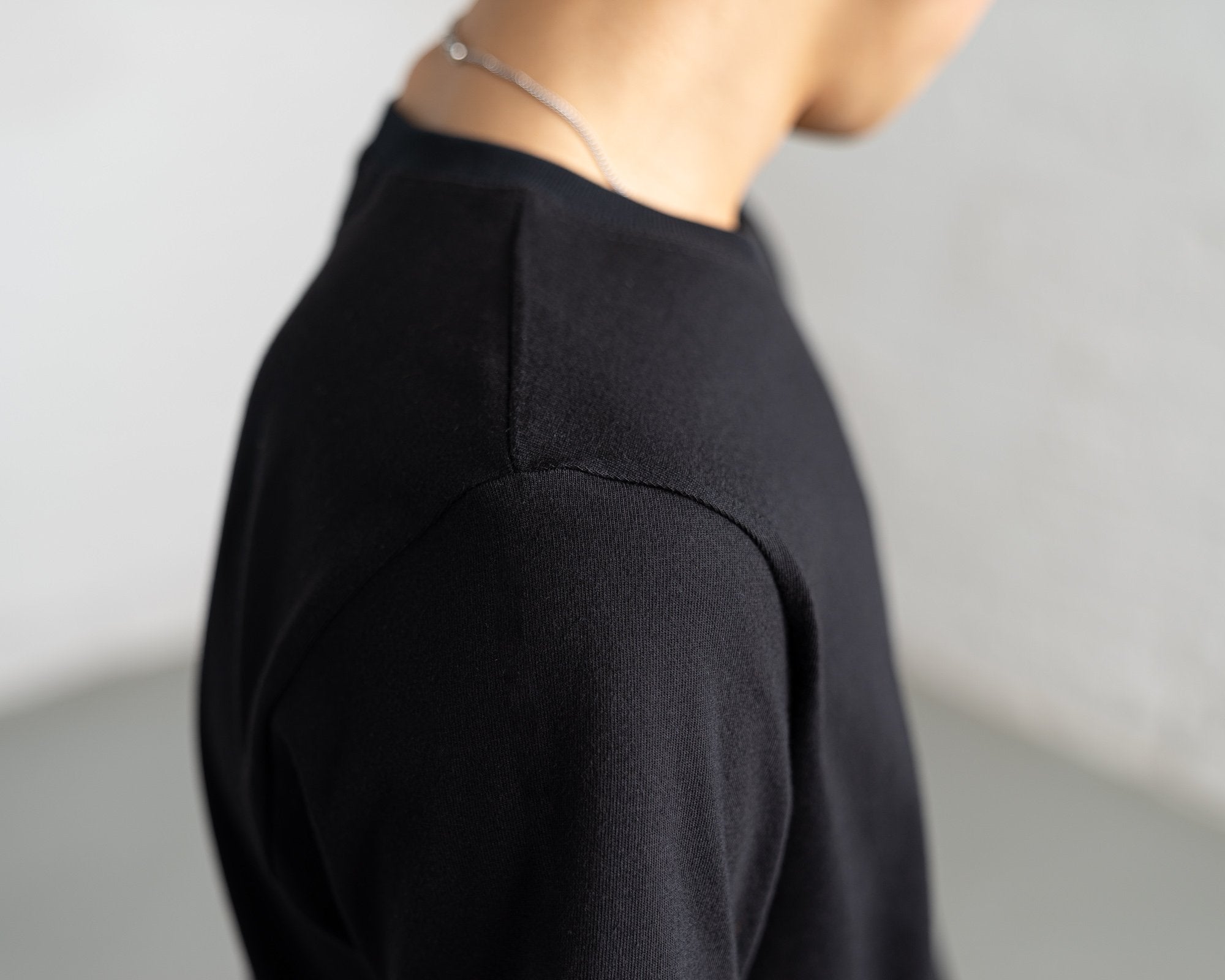 Fitted Color:Black Combed Cotton Men’s T-shirts