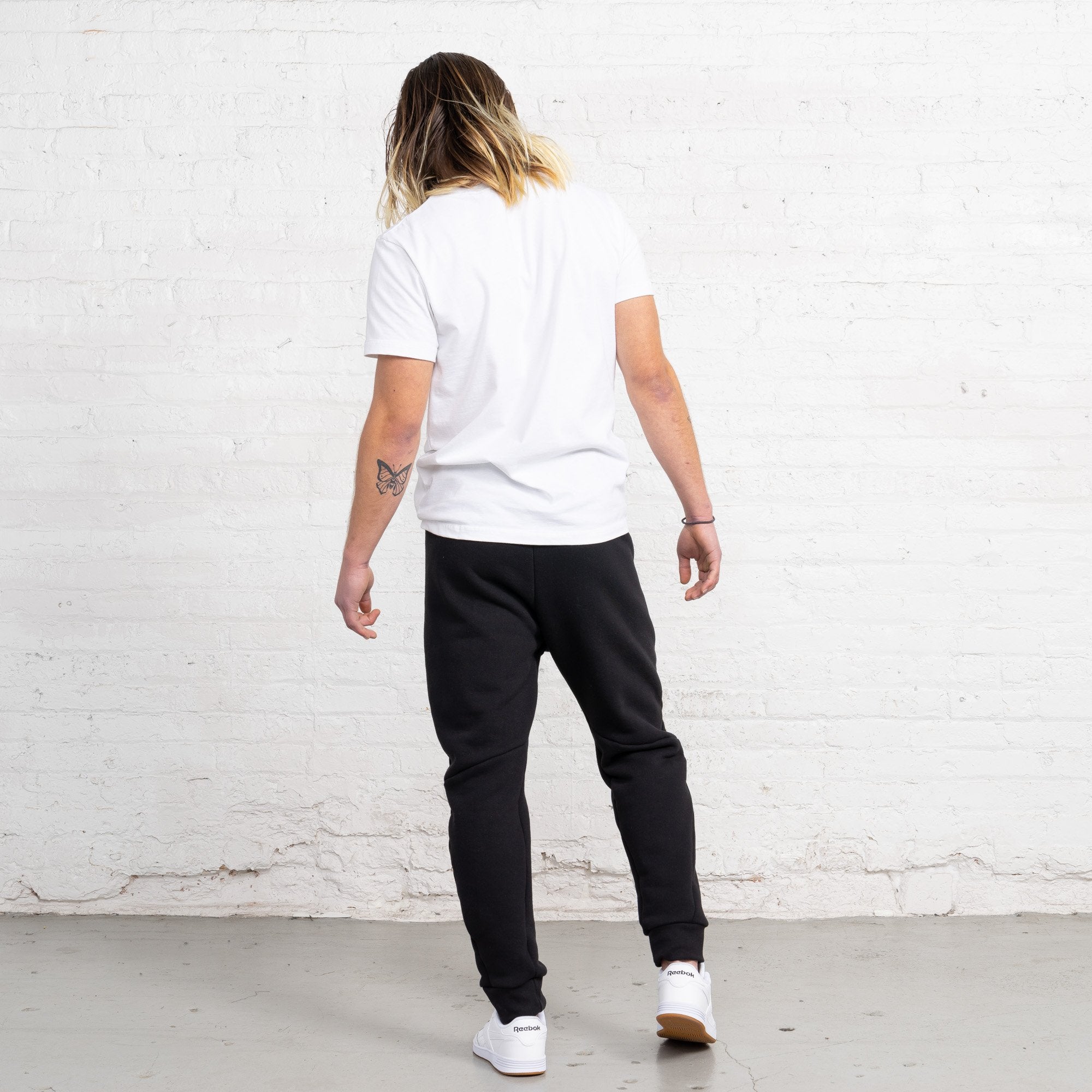 Color:Black 3 Thread Fleece Men's Sweatpants New