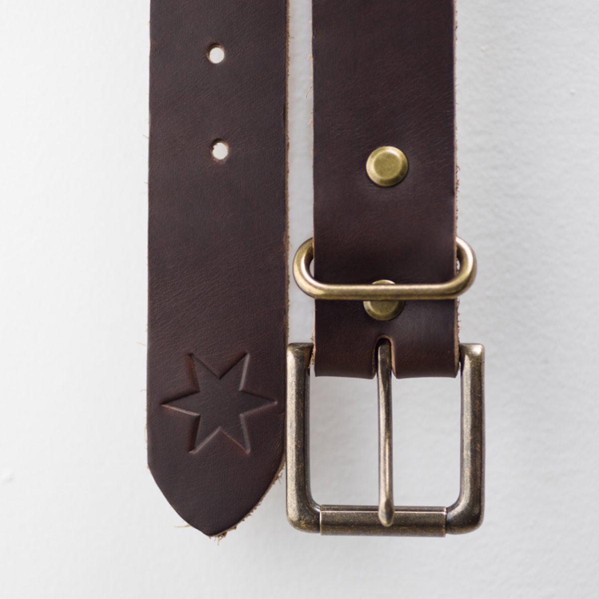 Duo Belt - By Far - Denim - Leather