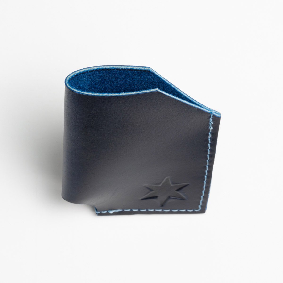 Persian Blue Leather Card Holder