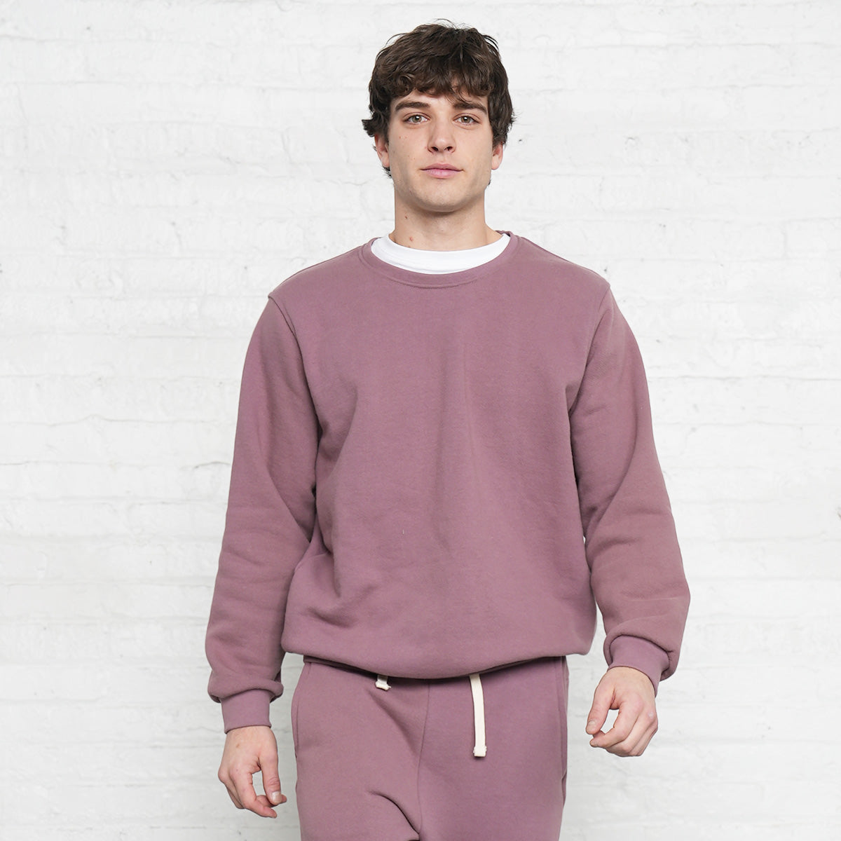 Collegiate Sweatshirt - Rose Taupe