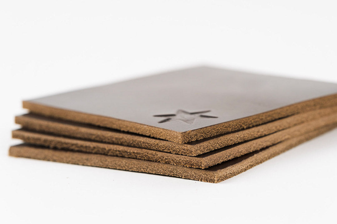 Upcycled Leather Coasters