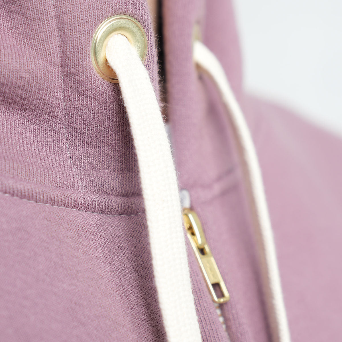 Zip-Up Hoodie - Rose Taupe