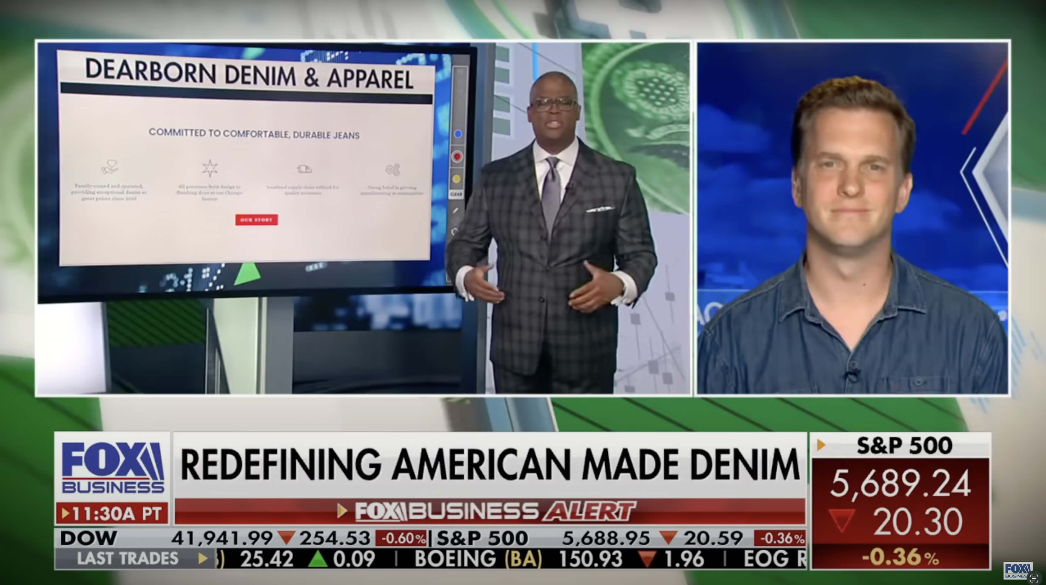 Robert McMillan Talks American-Made Denim on Fox Business