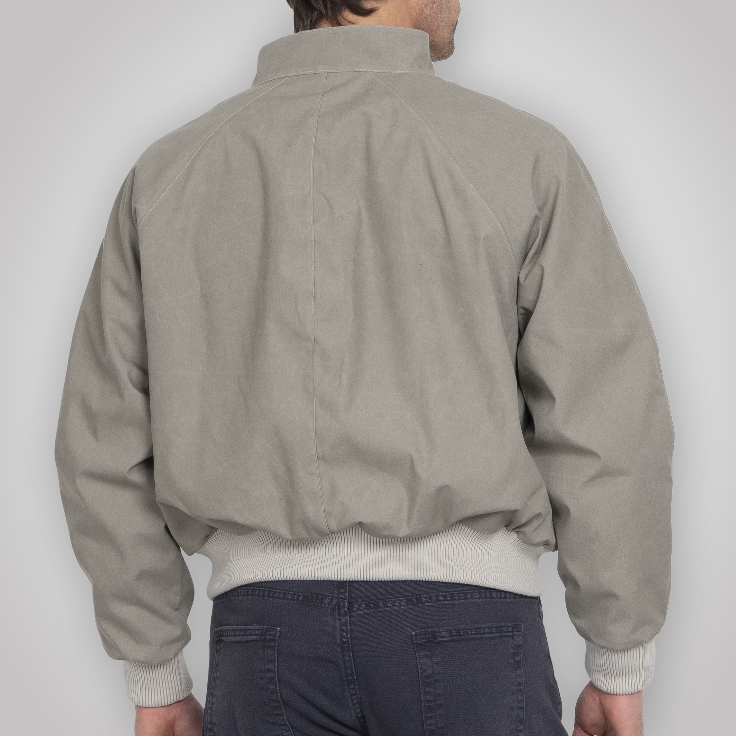 Harrington Jacket - Pewter Cream