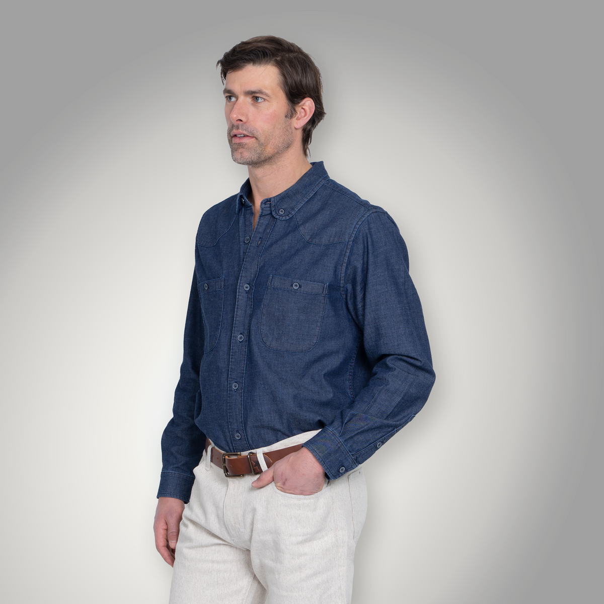 Chicago Club Button Down - Indigo