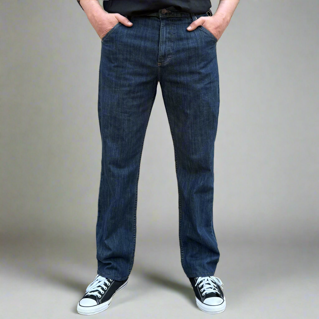Long Ryder Relaxed fit 12oz USA Stretch Stone Wash