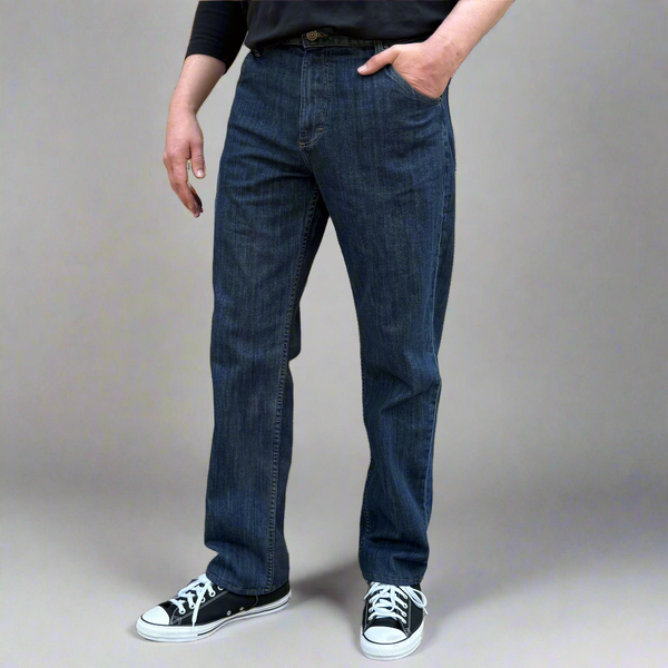 Long Ryder Relaxed fit 12oz USA Stretch Stone Wash