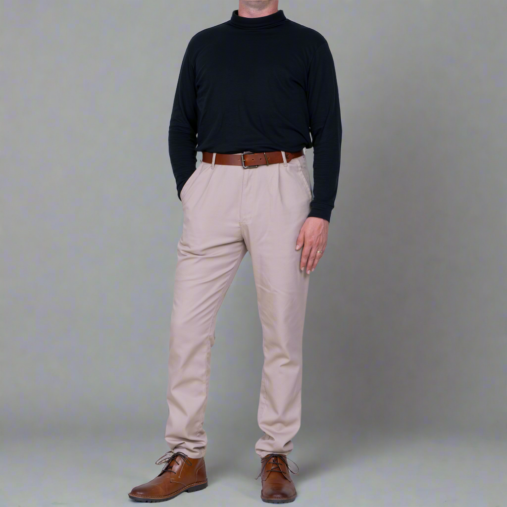 High Waisted Chino - Khaki