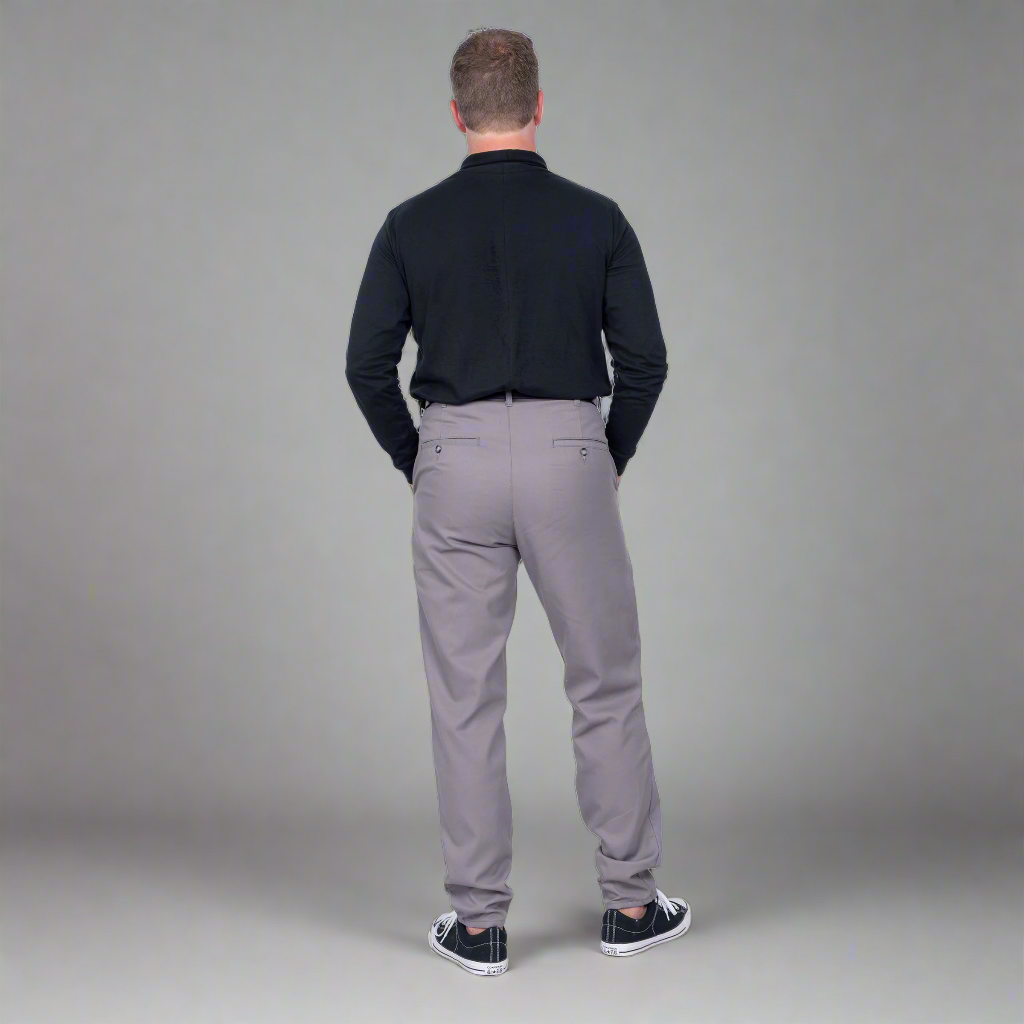 High Waisted Chino - Grey