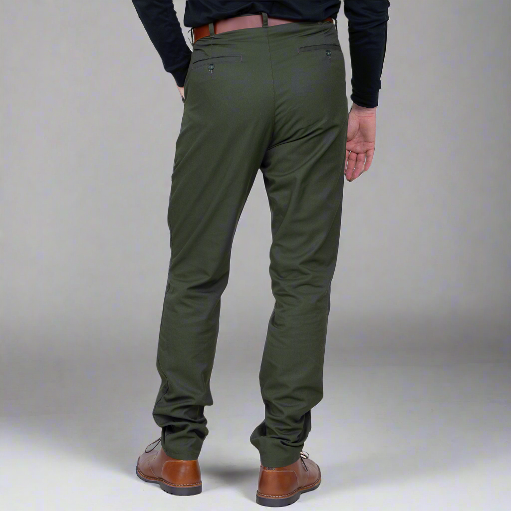 High Waisted Chino - Olive