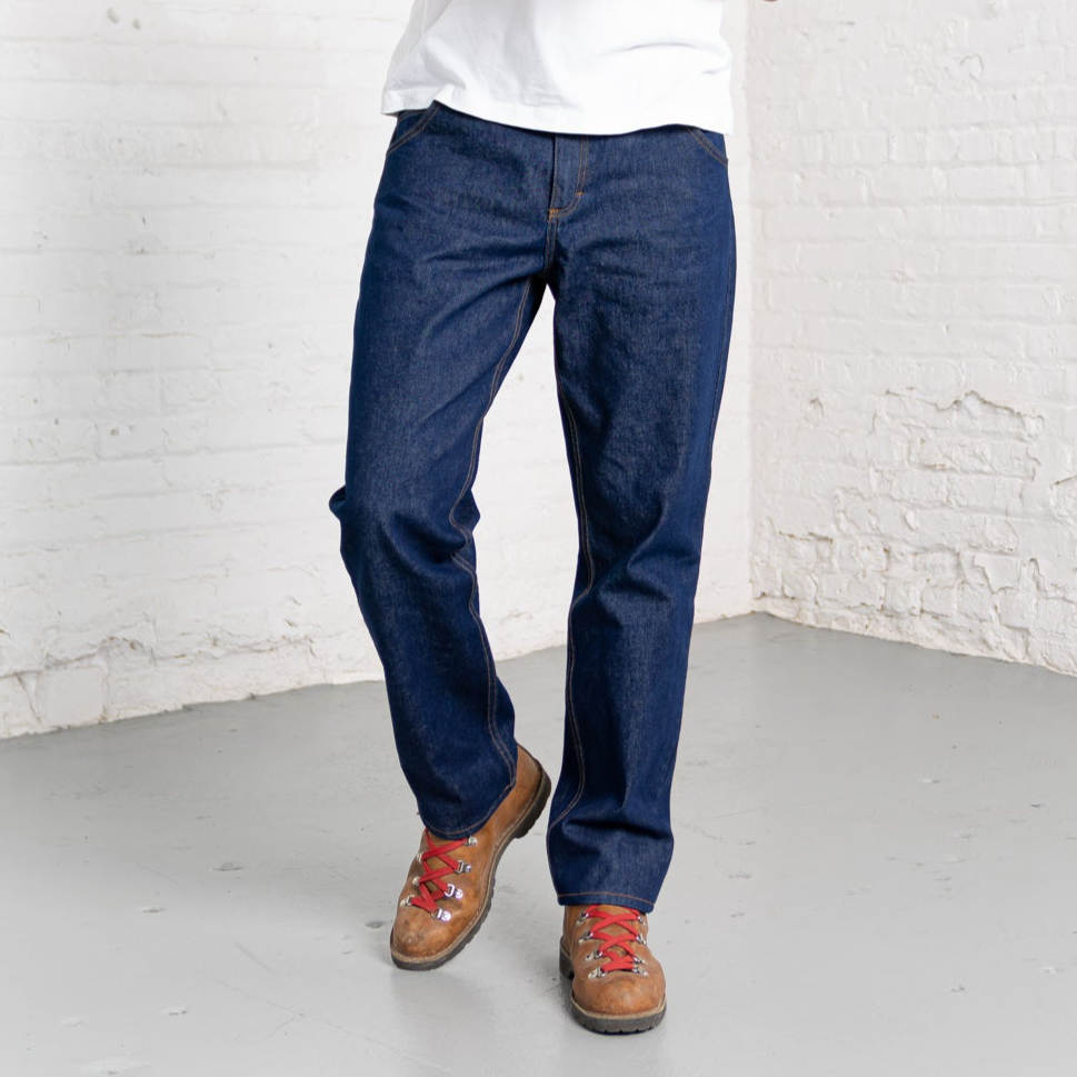 100% Cotton Relaxed Fit Dark Wash