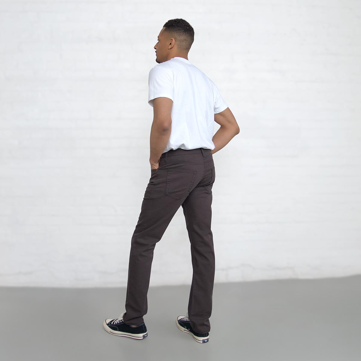 100% Cotton Tailored Fit Espresso