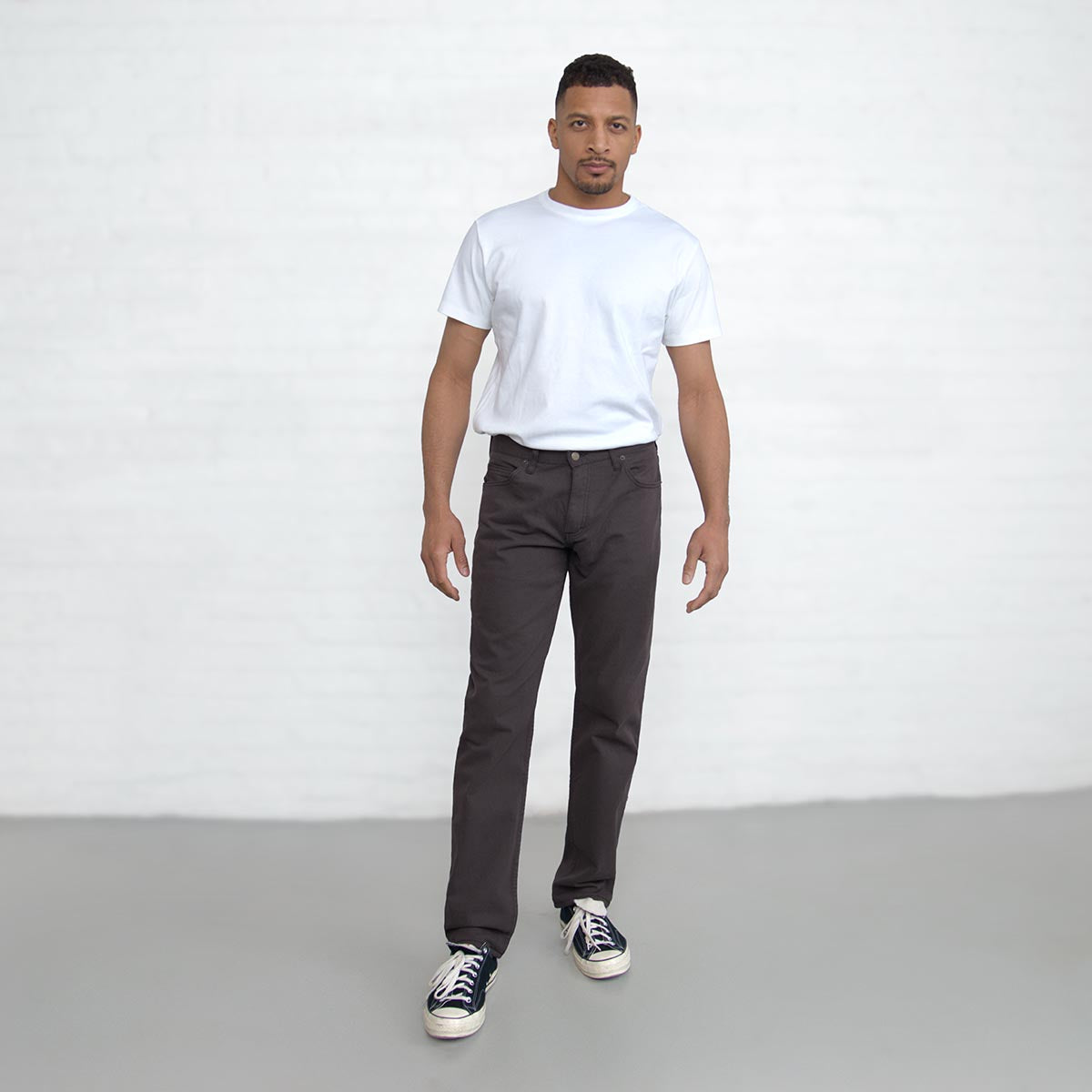 100% Cotton Tailored Fit Espresso
