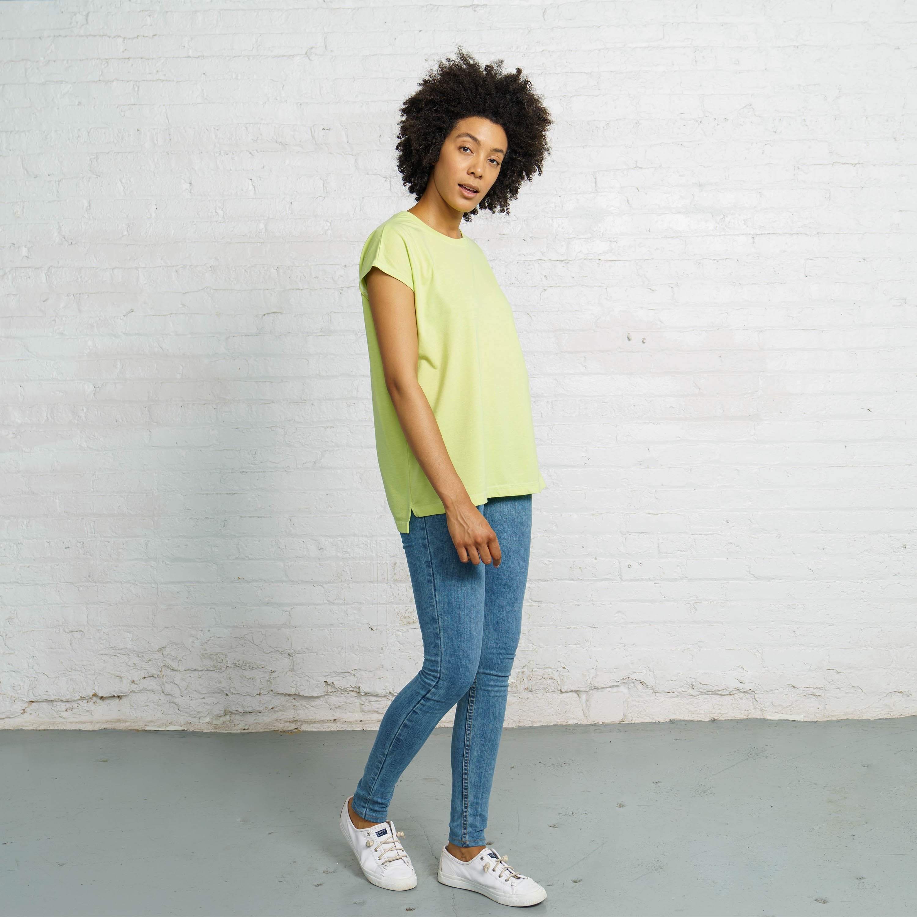 Color:Light Green Sustainable Cotton New T-shirts