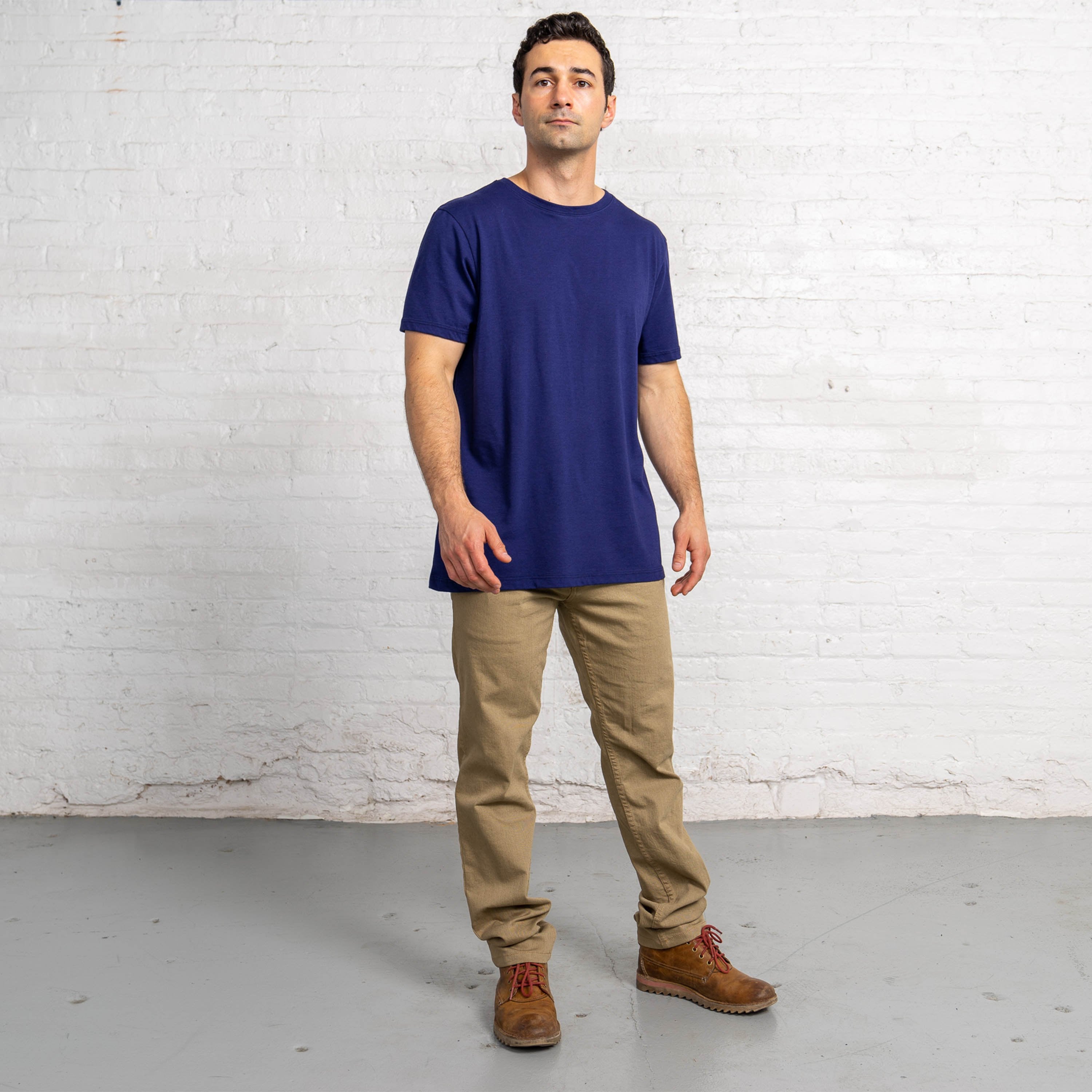 Fitted Color:Navy Sustainable Cotton New T-shirts