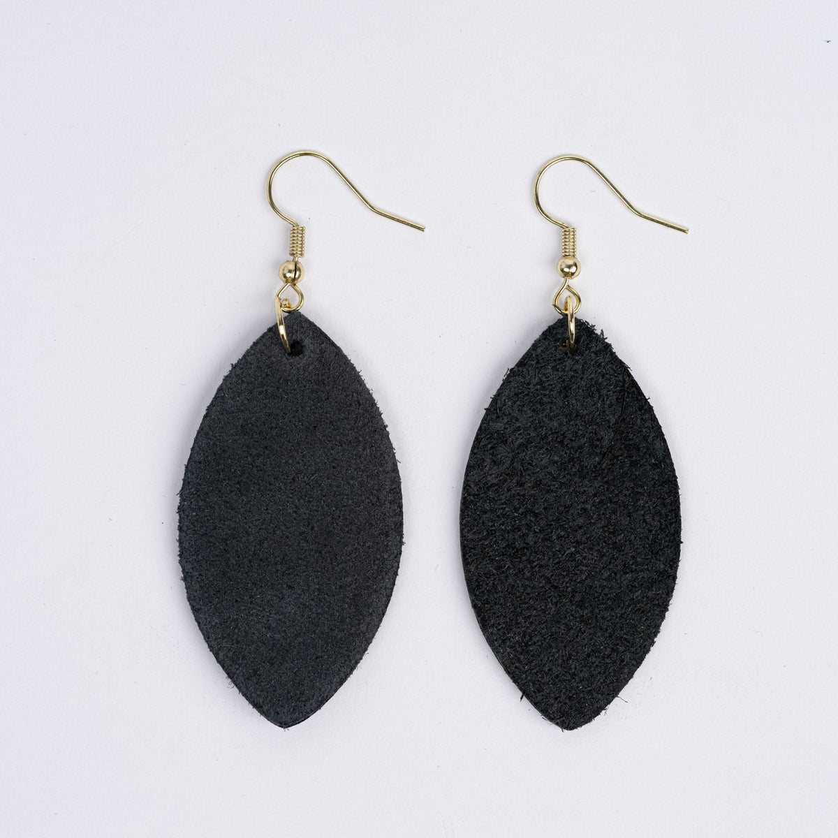 Leather Earrings (leaf)
