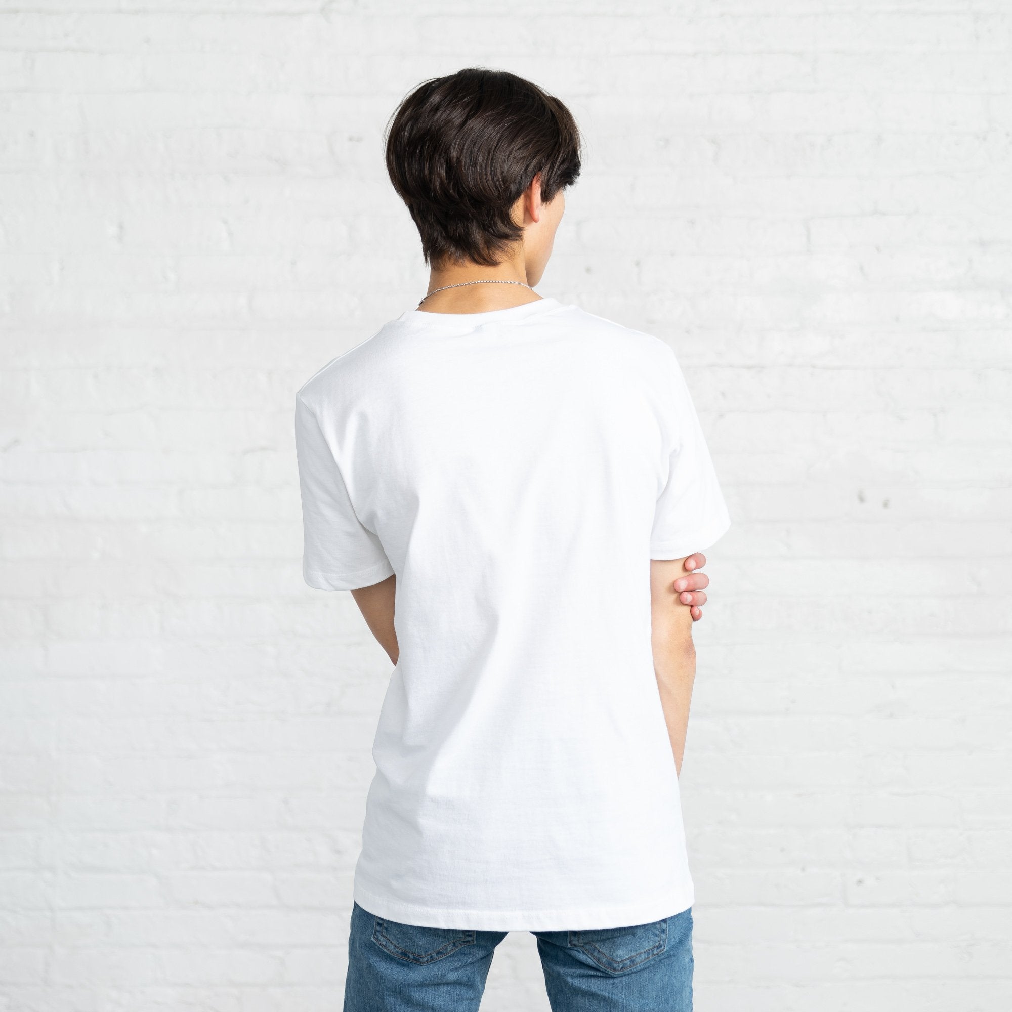 Fitted Color:White Combed Cotton Men’s T-shirts