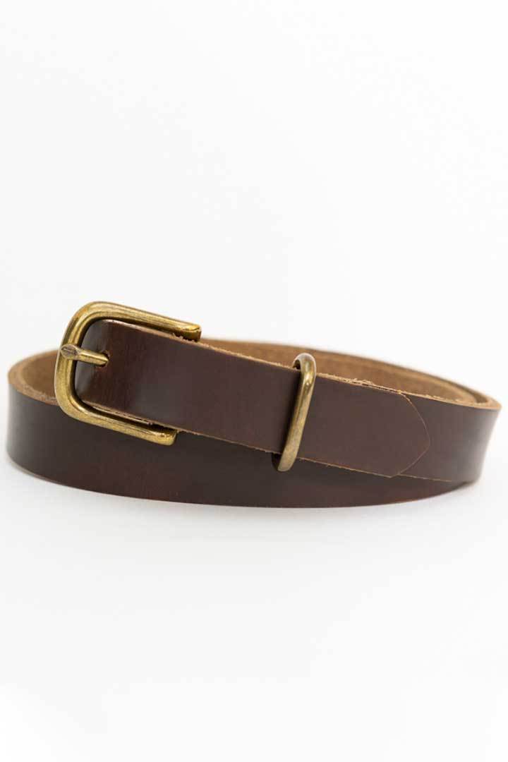 Women's Brown Leather Belt