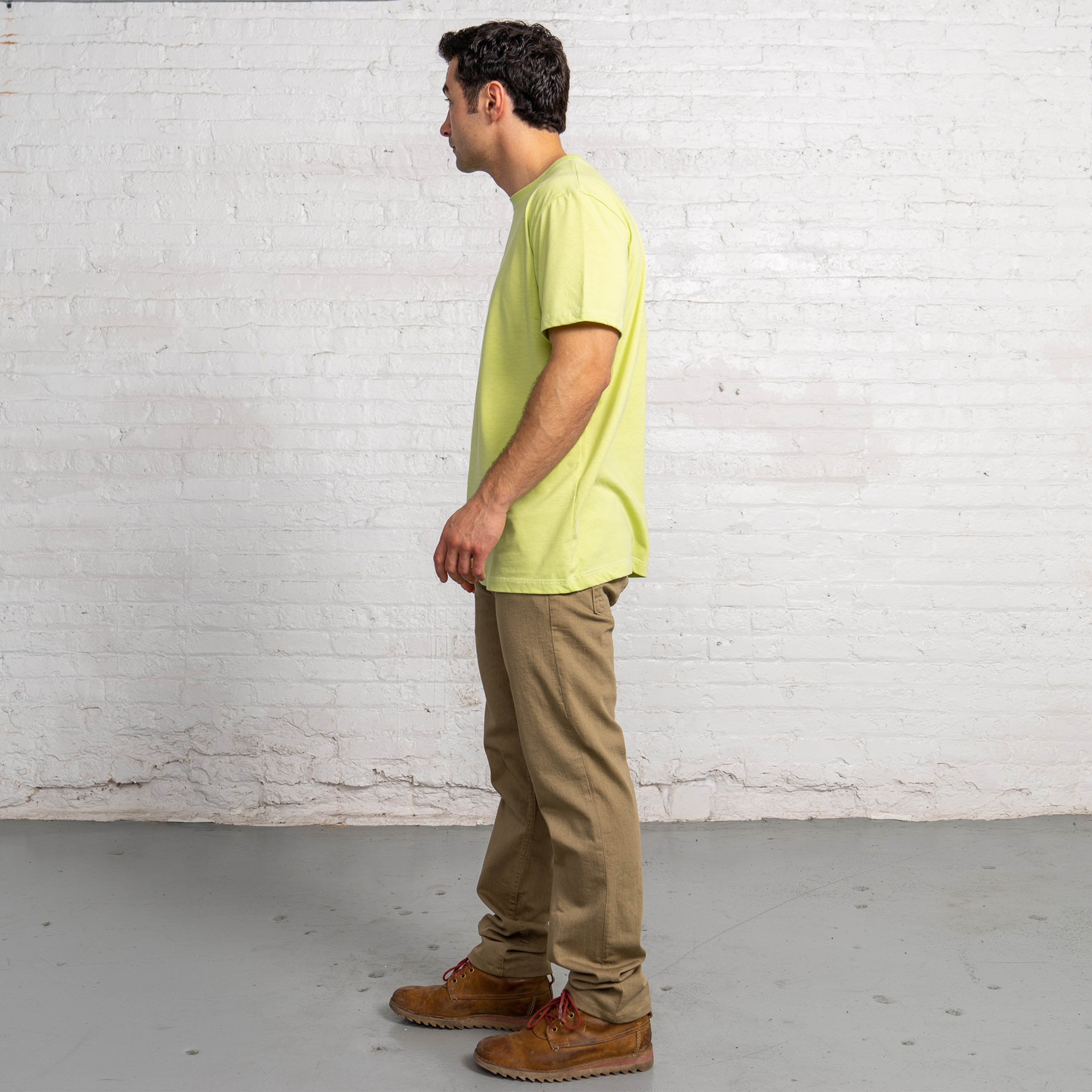 Fitted Color:Light Green Sustainable Cotton New T-shirts