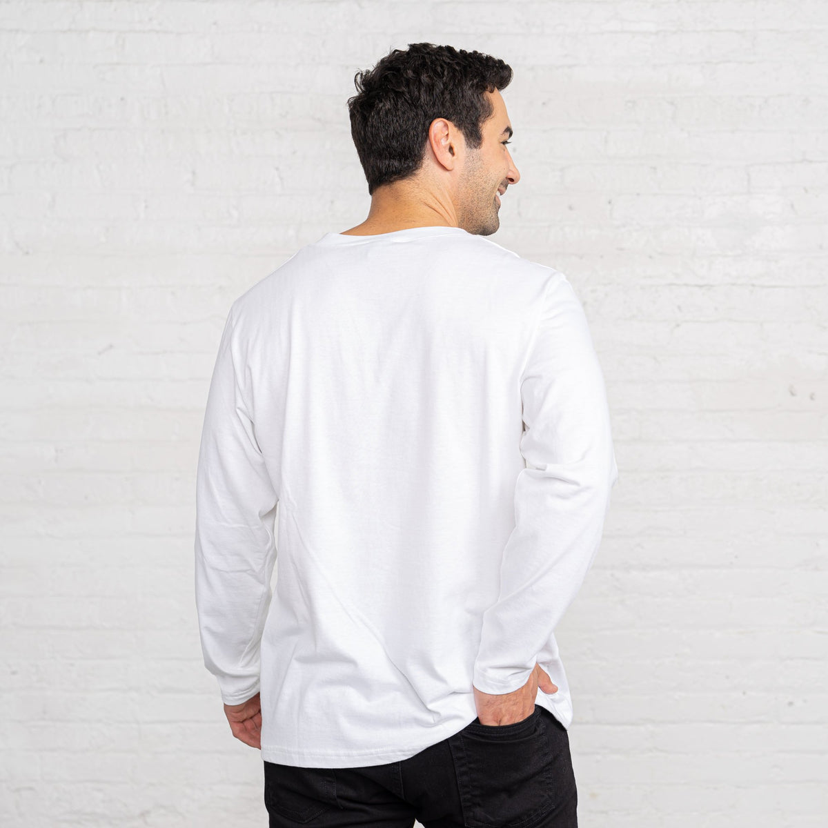 Long Sleeve Henley - Combed Cotton
