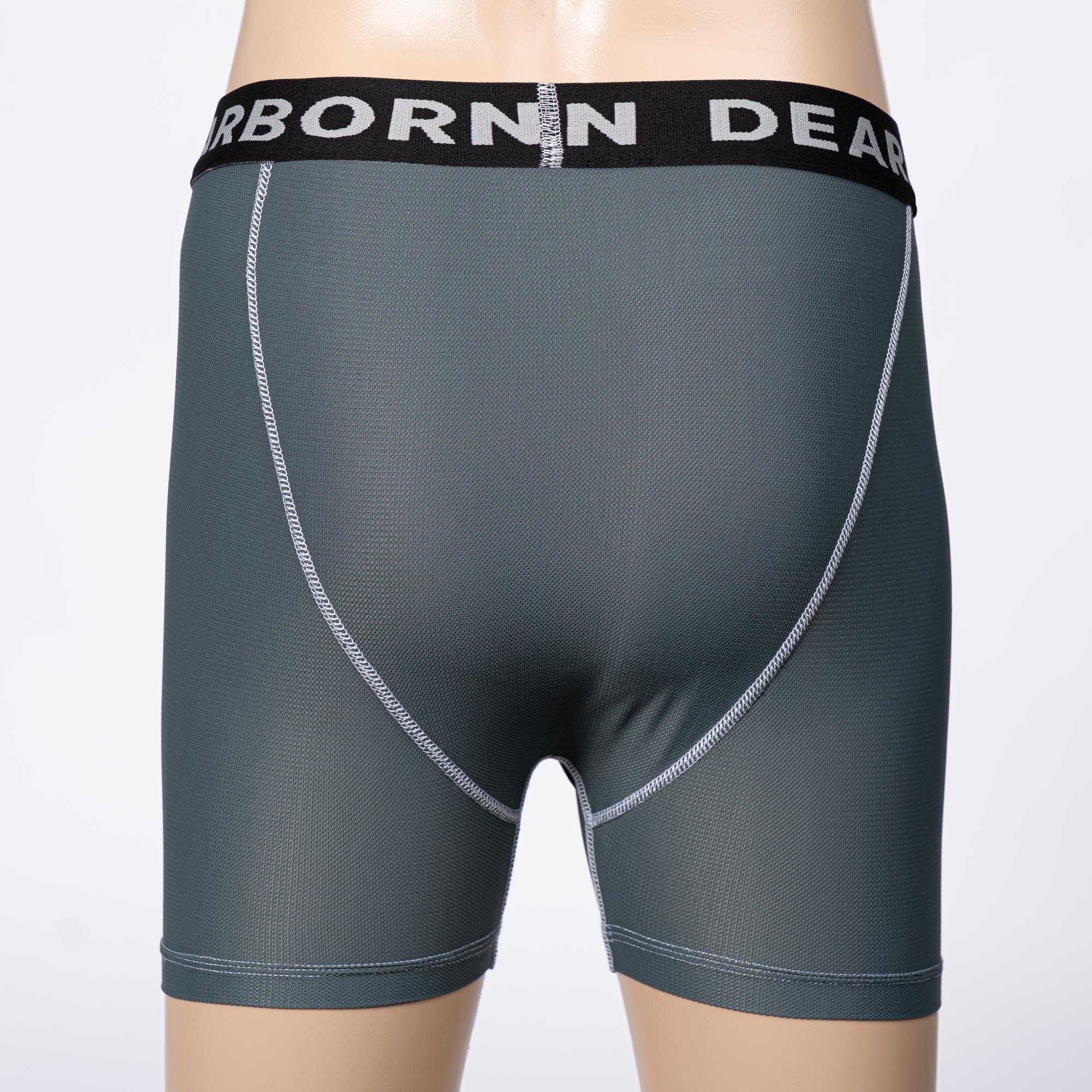 Color:Grey Men's Performance Boxer Briefs