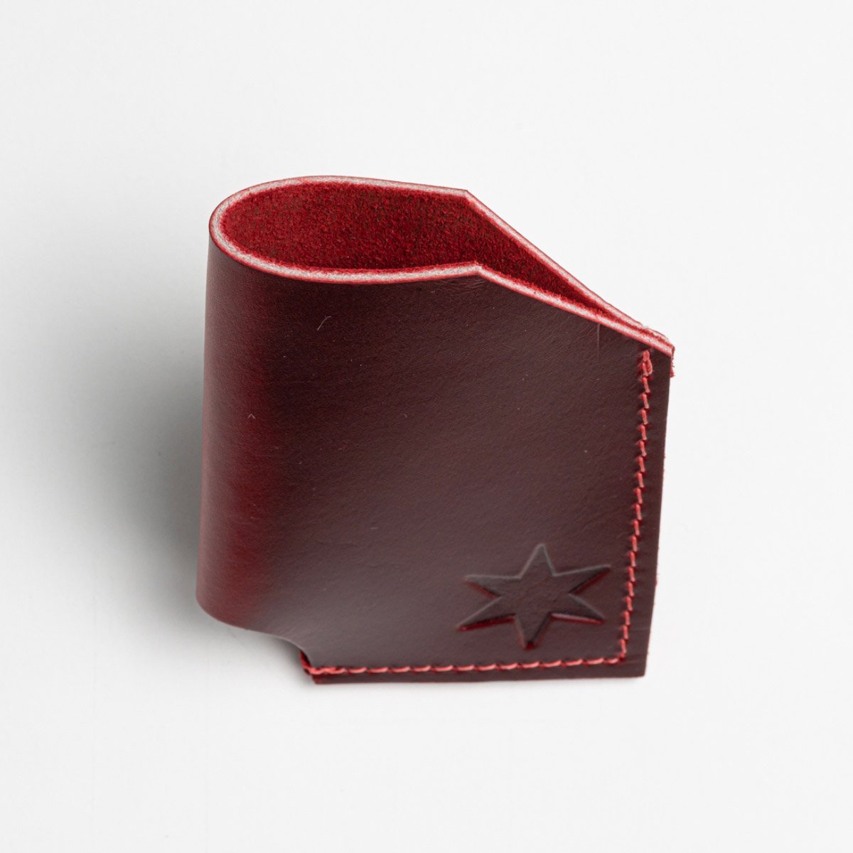 Cherry Leather Card Holder