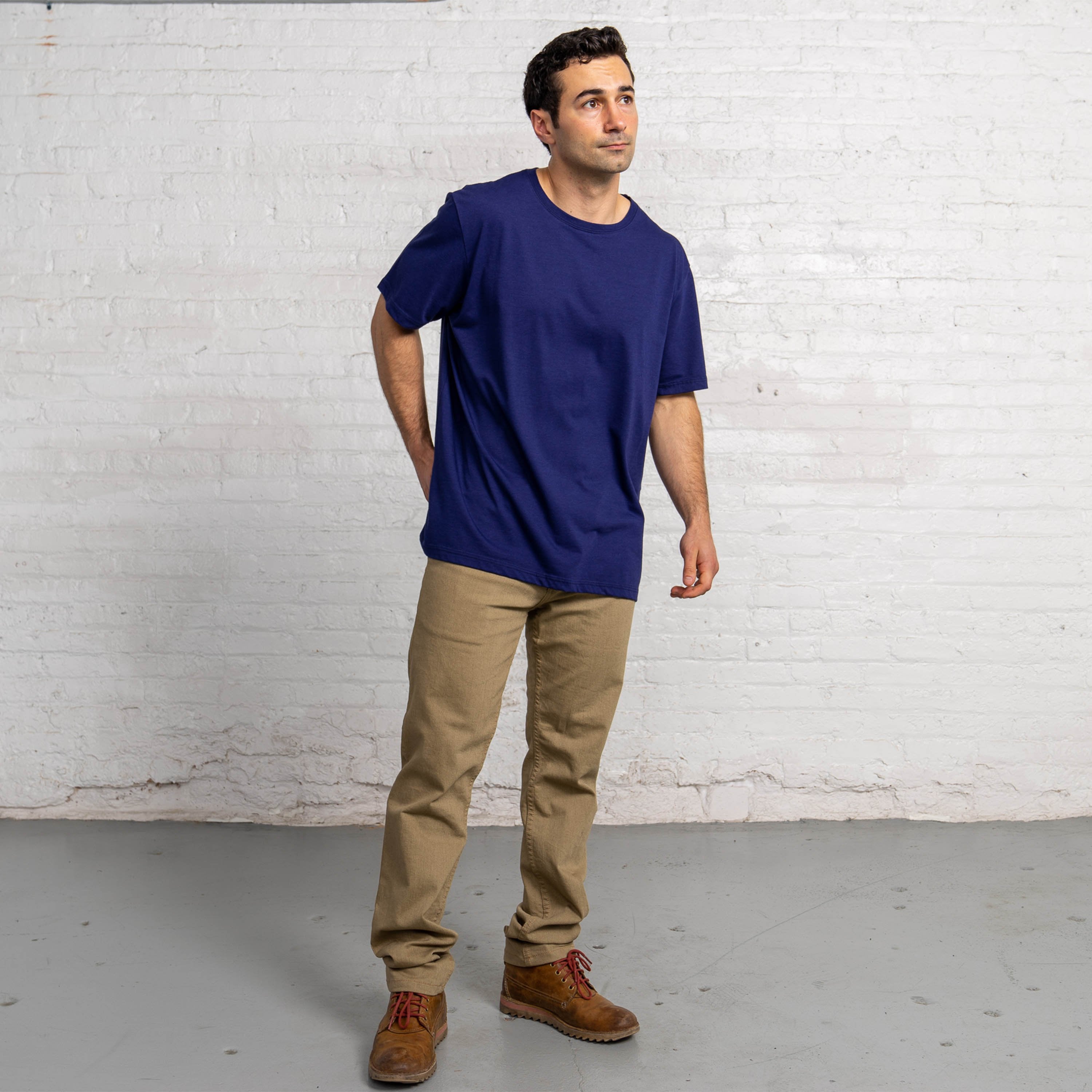 Classic Color:Navy Sustainable Cotton New T-shirts