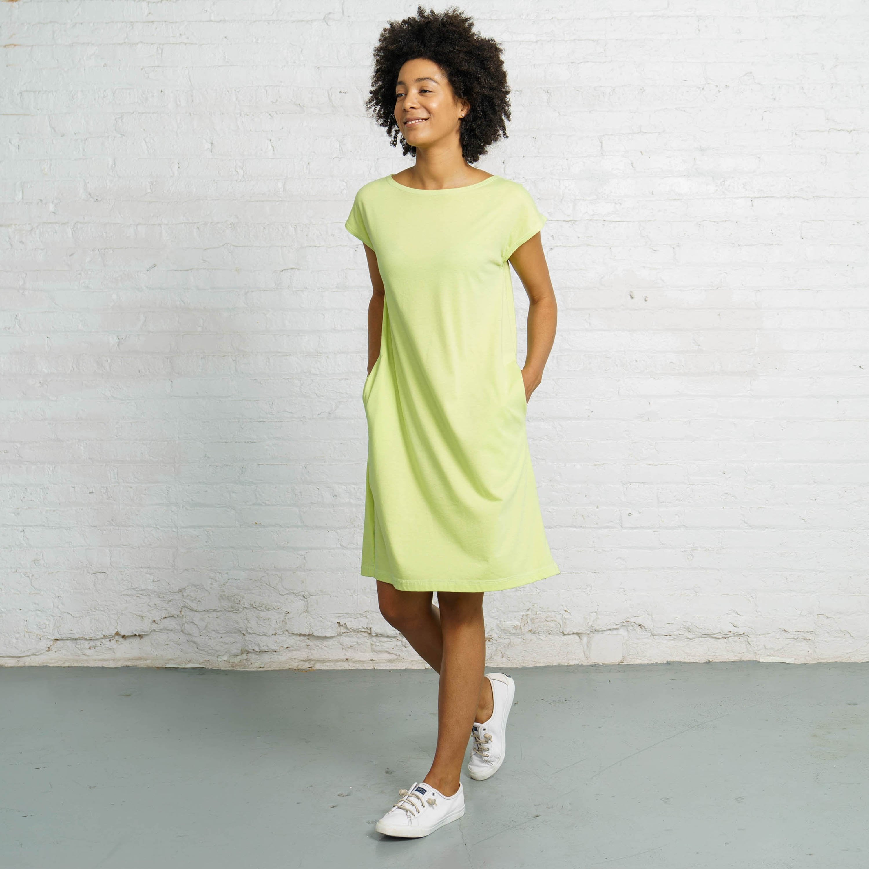 Color:Light Green Sustainable Dress Combed Cotton Dress New