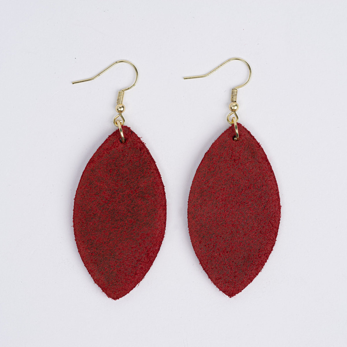 Leather Earrings (leaf)