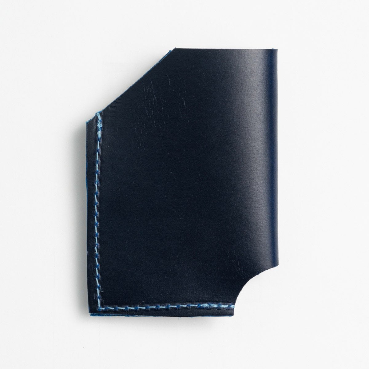 Parisian Blue Leather Card Holder
